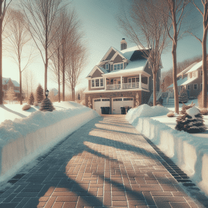 Keeping Snow and Ice Away From Areas That Cause Drainage Problems - Four Seasons Landscape & Construction Services serving Maryland